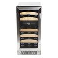 28 Bottle Dual Temperature Zone Built-in Wine Refrigerator