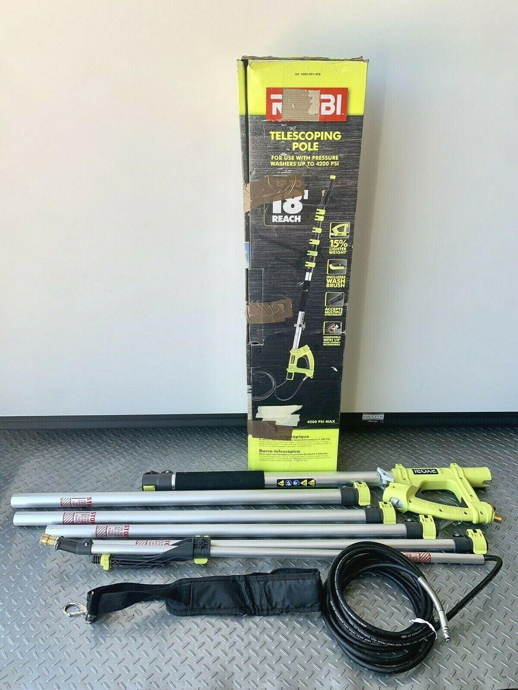 RY31EP26 18 ft. Extension Pole for Pressure Washer up 4200psi