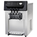 2200W Commercial Ice Cream Machine, 3 Flavor Soft Serve Ice Cream Machine, 5.3-7.4 Gal/Hr, with LCD Touch Screen, Automatic Cleaning, High Productivity for Home Snack Bar & Restaurants