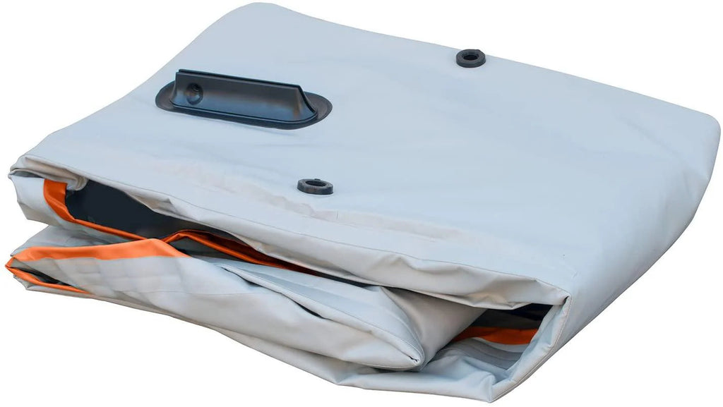 120/220 Inflatable Tandem White-Water Kayak with High Pressure Floor and EVA Padded Seats with High Back Support, Includes Action Cam Mount, Aluminum Paddles, Pump and More