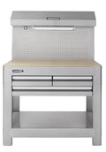 45-in W x 36-in H 3-Drawer Work Bench SS